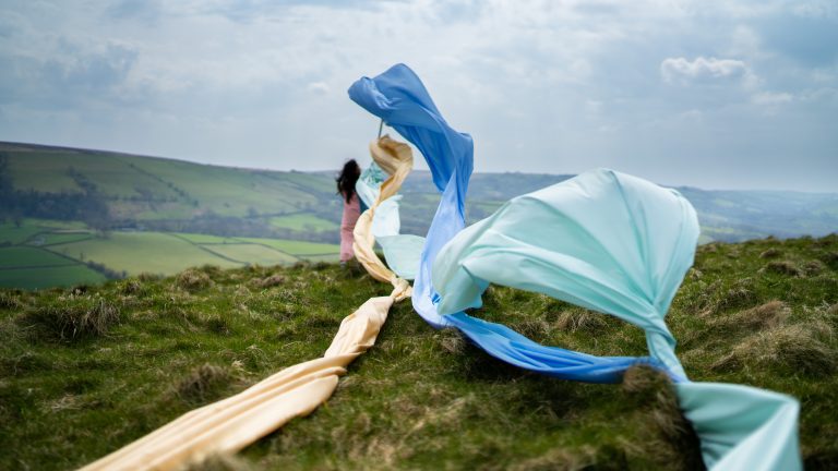 <h2>The Wind, Mountain and I (film still series) 2022</h2> <p><!-- wp:paragraph -->
<p>In this live action work I wanted to interrogate the potential reciprocity and/or collaboration that we, as humans, negotiate as we enter into a relationship with the world and its matter.<br></p>
<!-- /wp:paragraph --></p>